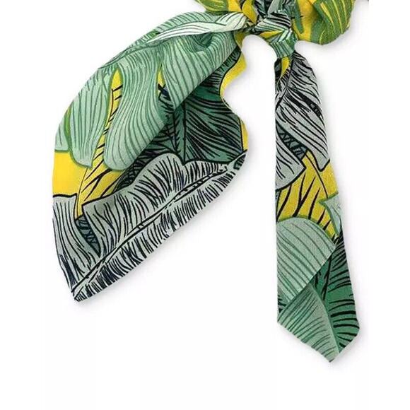 Floral Scrunchie (2 Piece Set) Womens Hair Style Accessory Style Trendy Knot NWT - Picture 7 of 7